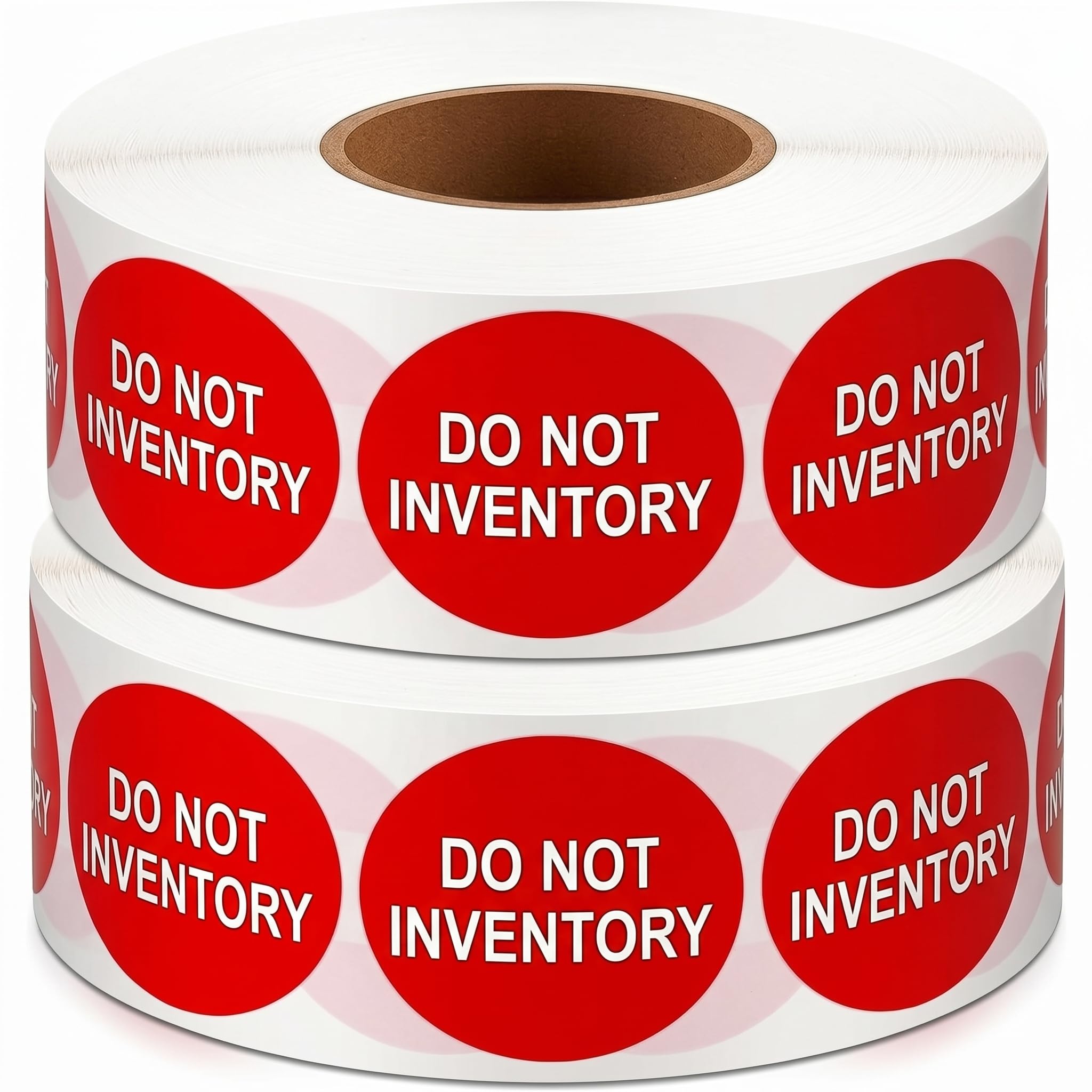 Zhanmai 2000 Pcs Do Not Inventory Labels Stickers Red 1.5 Inch for Warehouses Stockrooms Inventory Control and Order Management