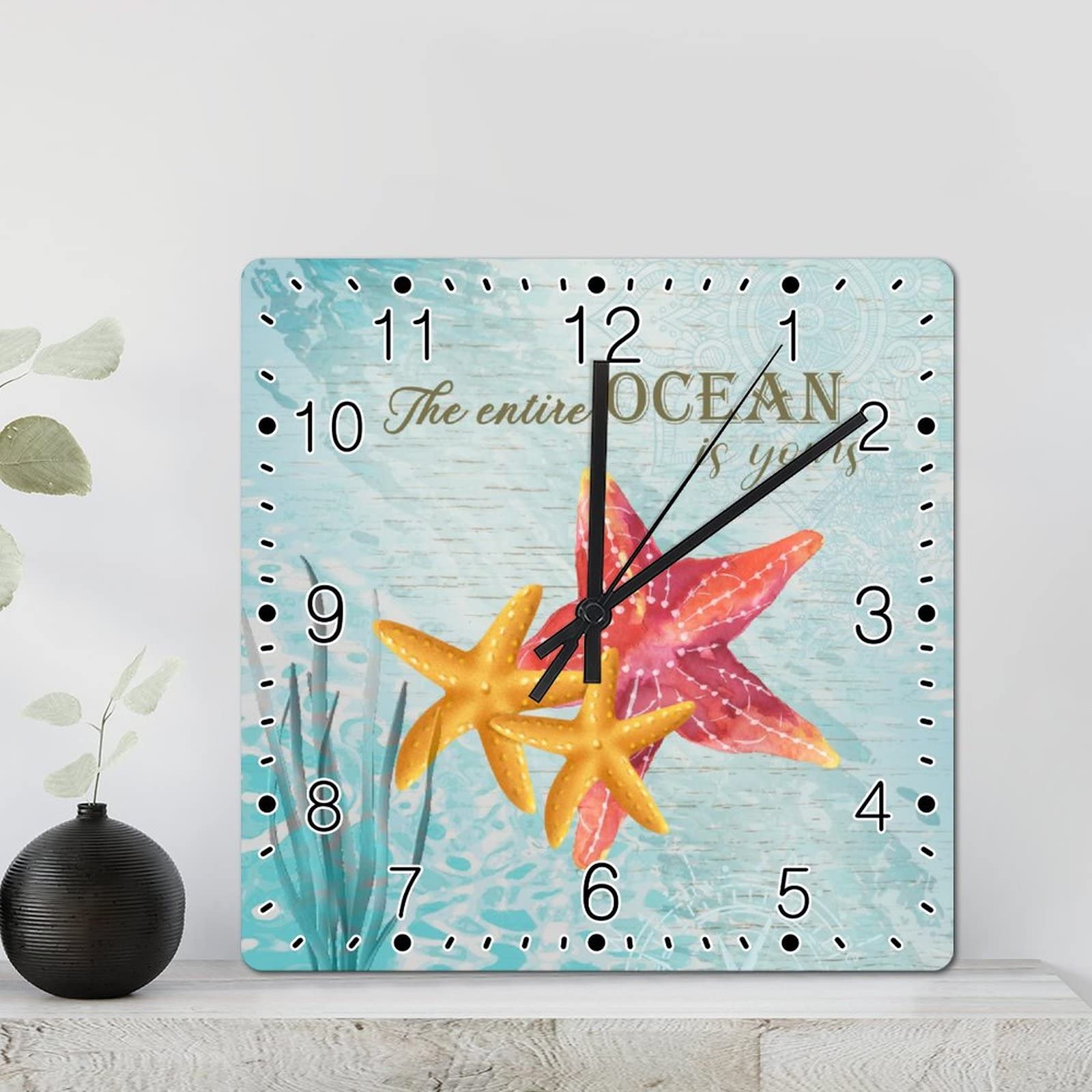 Horloge murale rustique pour une ambiance de plage dans votre cuisine