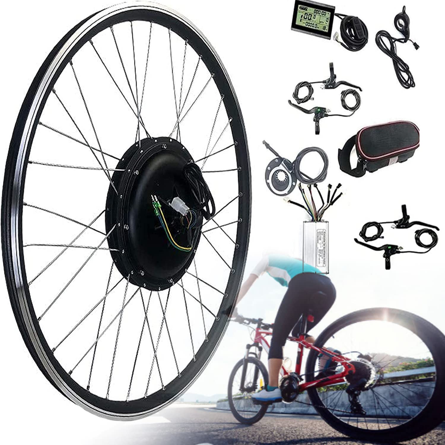 Amazon | 電動自転車改造キット、リアカセットフリーホイール、20