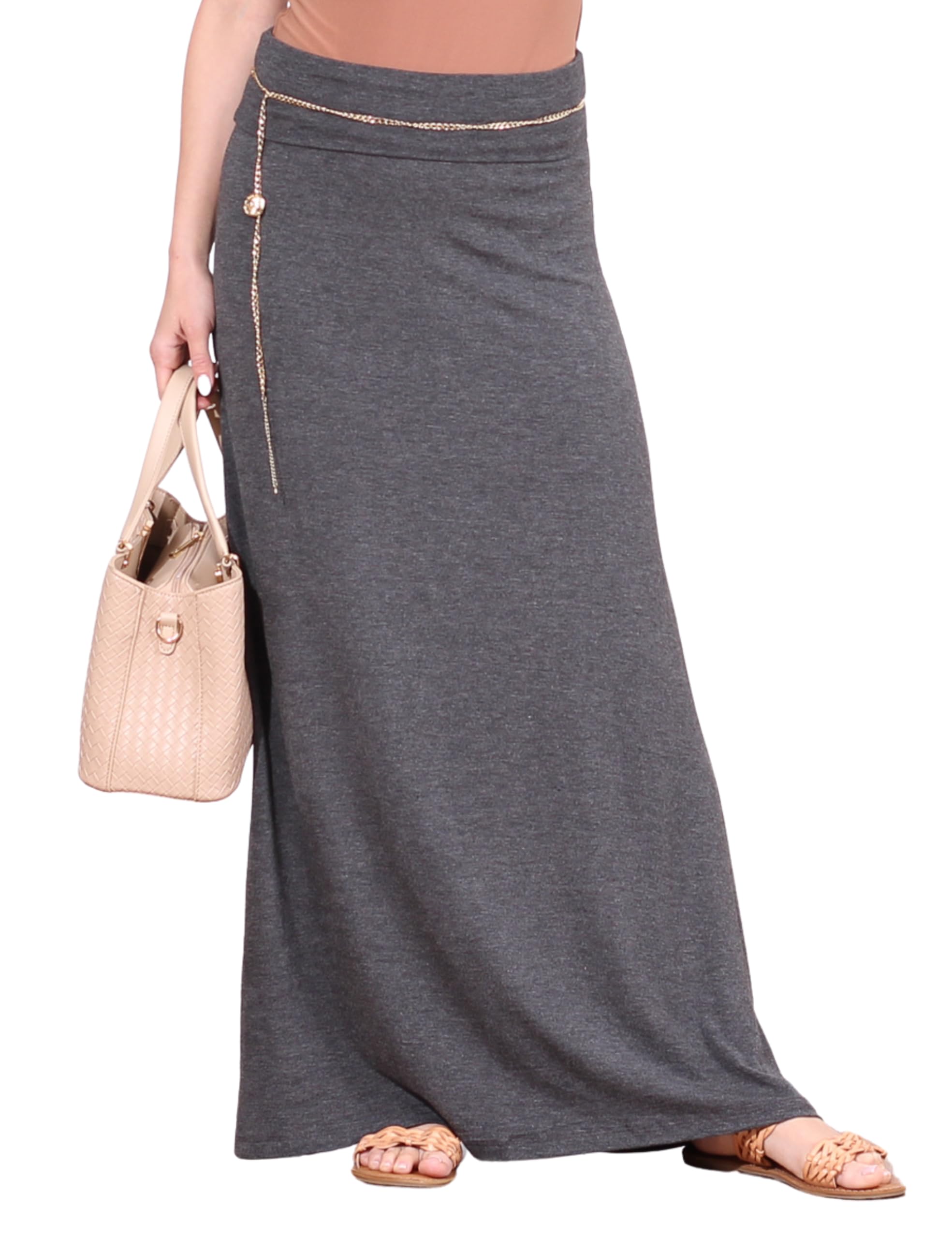 Popana Womens Long Maxi Skirt Casual Convertible Sundress Plus Size Made in USA