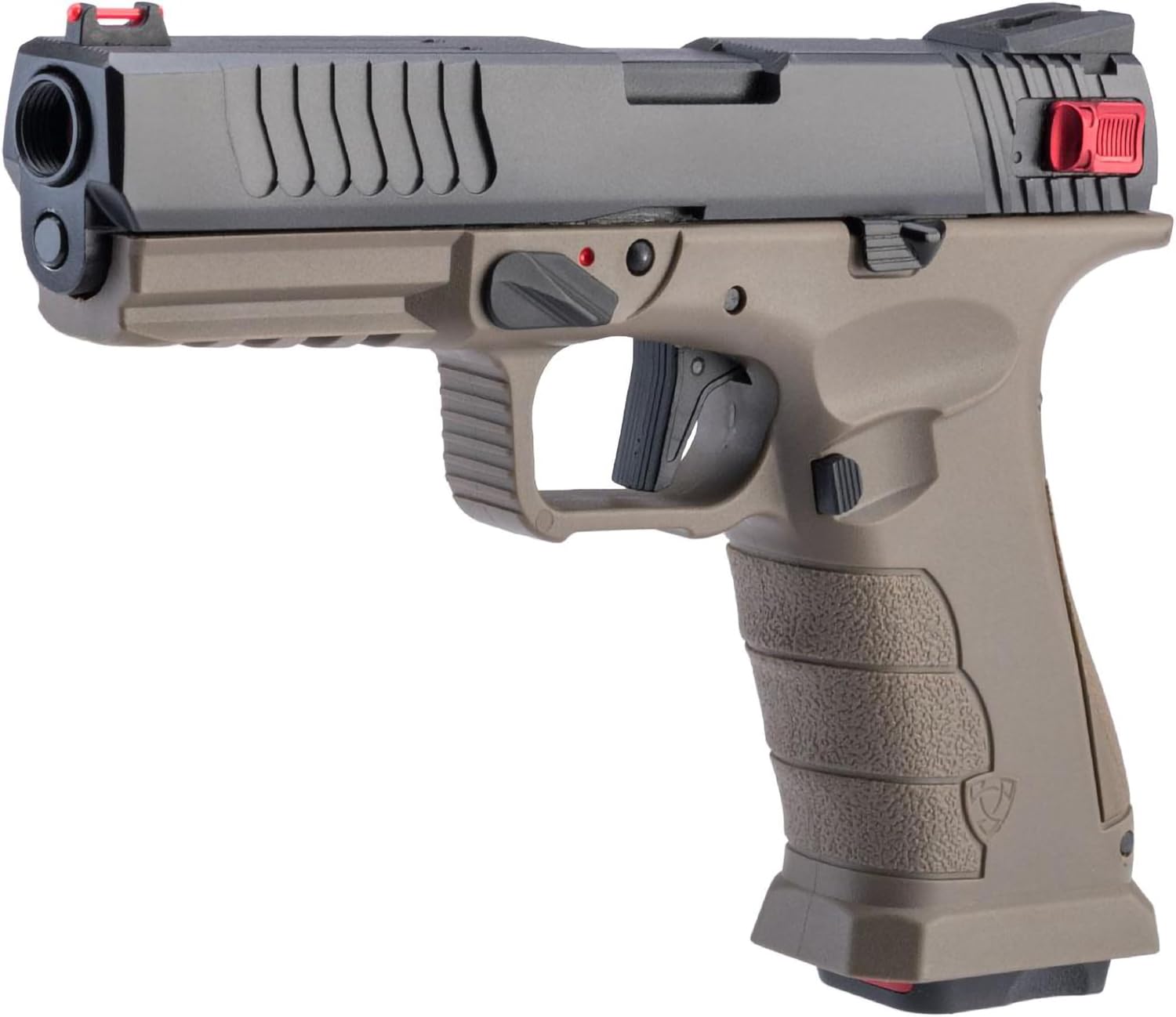 Evike Airgun - APS Shark Full Automatic Select-Fire CO2 Gas Blowback .177/4.5mm Air Pistol (Color: Desert)