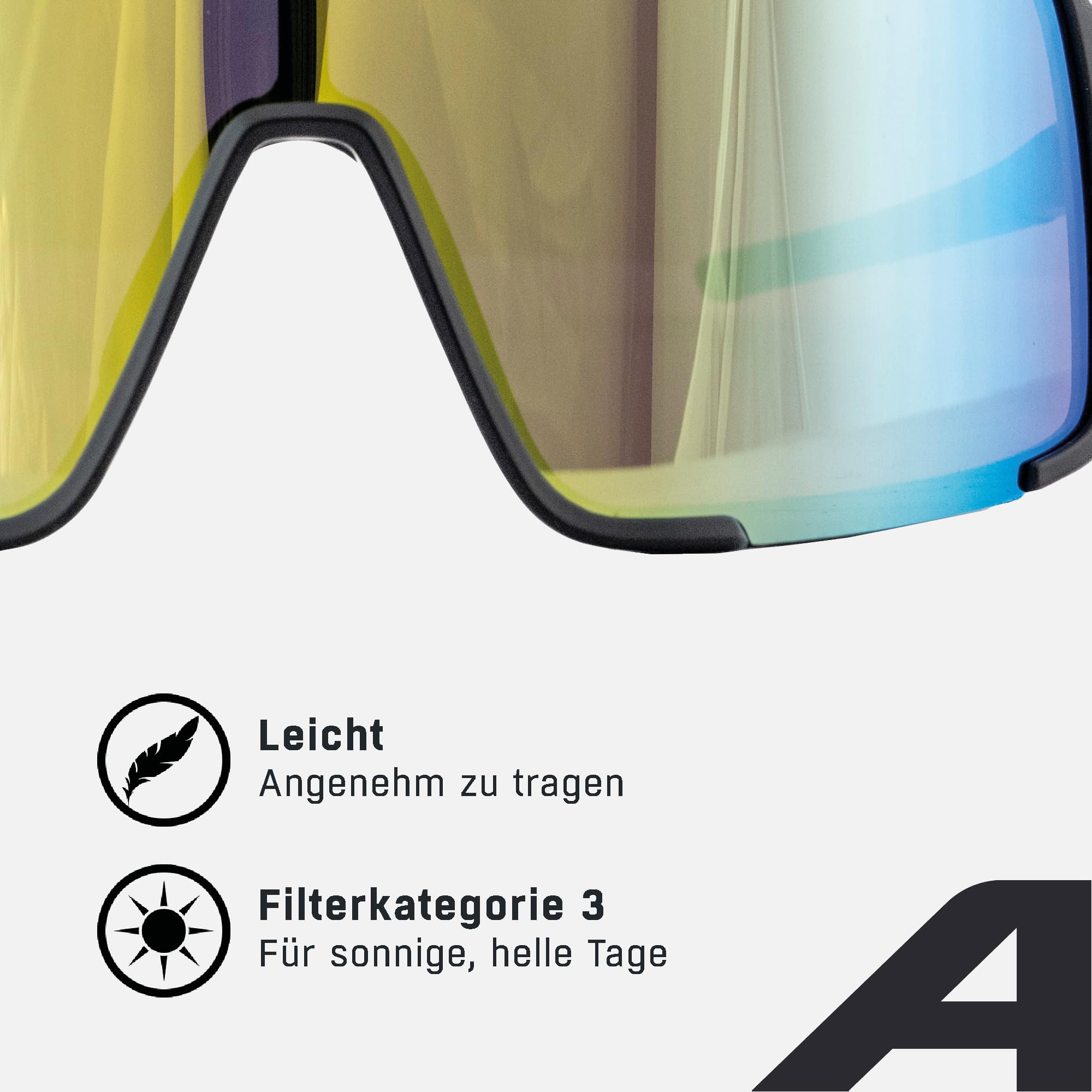 ALPINA VASBA, stylische Sportbrille, für Fahrrad, E-Bike, Laufen, für Damen und Herren