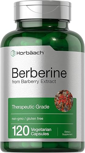 Miniatura 1 de Horbaach Berberine HCL Suplemento | 500 mg | 120 Cápsulas | de extracto de agracejo | Grado terapéutico | Vegetariano, sin OMG, sin gluten