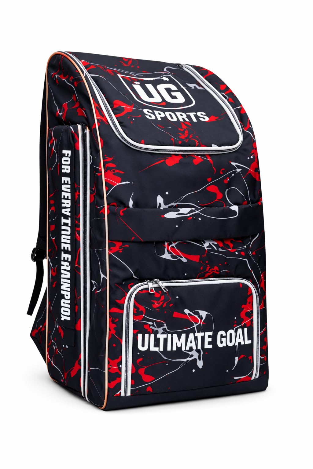Ultimate Goal Revolt Large Cricket Kit Bag for Men with Multiple Compartments for Bats, Pads, Gloves & Accessories & Heavy-Duty Zippers (Red)-picture-14