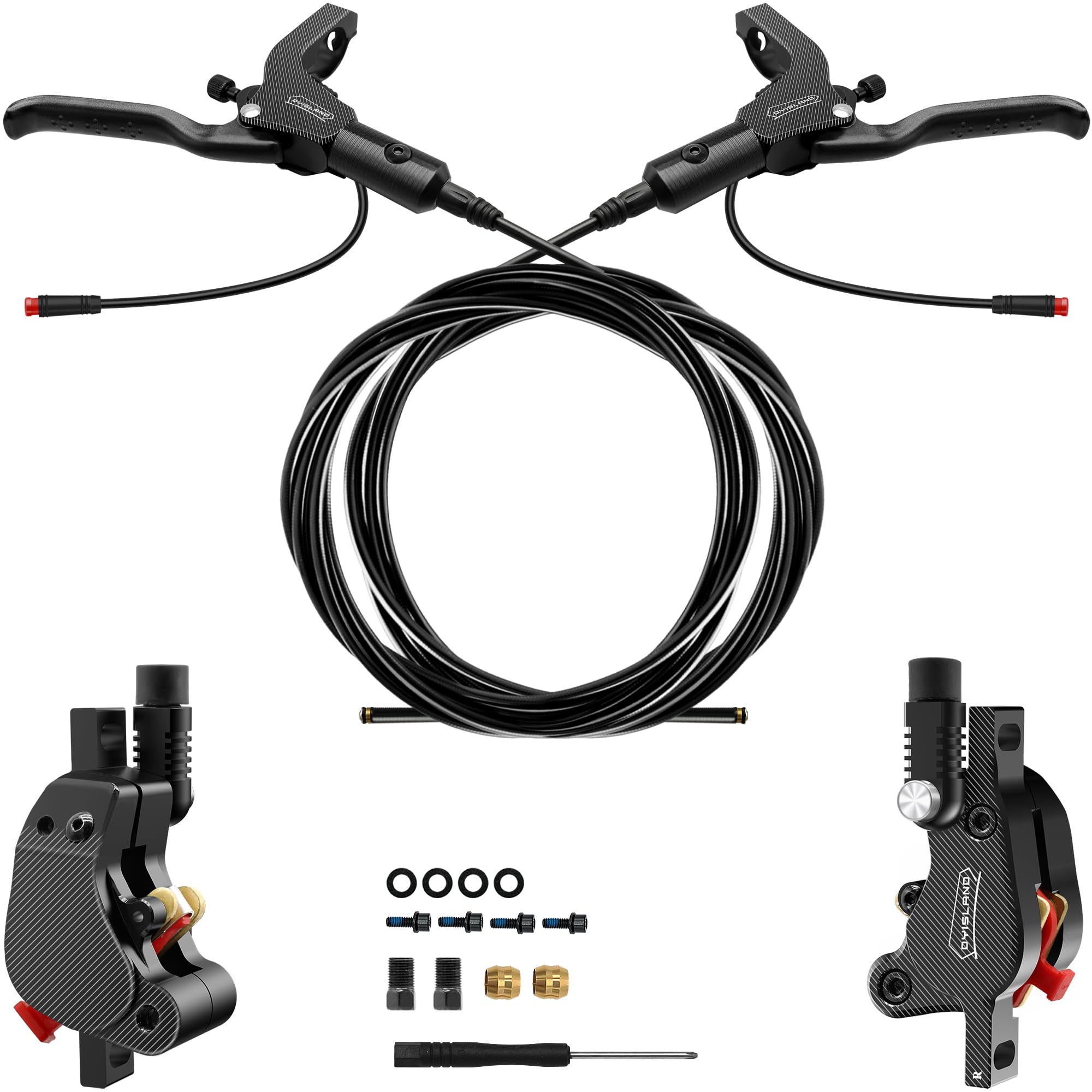 LD-210S Kit de Frenos de Disco hidráulicos,2-Pin/Kit de Frenos hidráulicos para Scooter eléctrico/E-Scooter