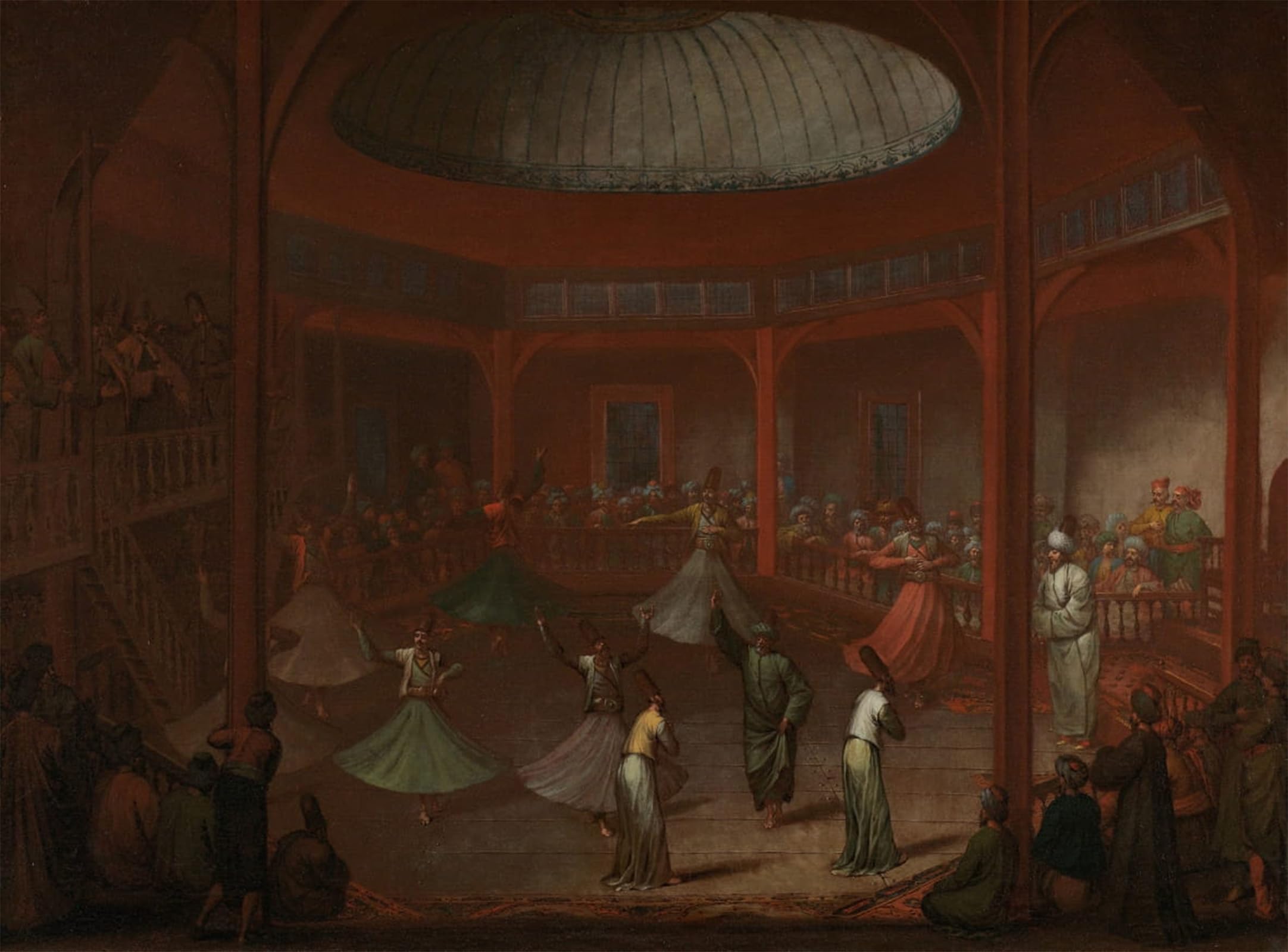 ARTXLXXBN Famous Prints Artwork Pictures Poster Painting Art Famous Painting by Jean Baptiste Vanmour Artwork Landscape Pictures for Home Decor 60x90cm