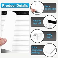 Vista 3 de PerKoop Paquete de 100 blocs de notas pequeños de 4 x 6 pulgadas, mini blocs de notas forrados con 30 hojas en cada bloc de notas para suministros