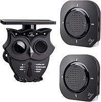 Vista 10 de Sistema de alarma inalámbrico solar de 1/2 milla de largo alcance IP65 resistente a la intemperie detectores de movimiento y sensor de 120dB sirena