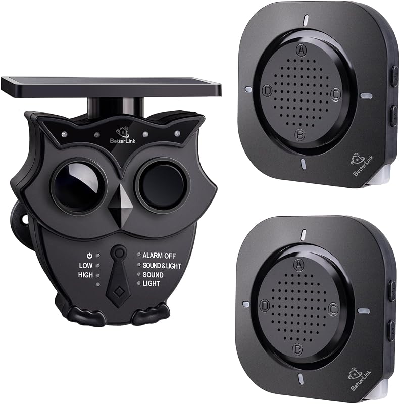 1/2 Mile Long Range Solar Wireless Driveway Alarm System 2R1S | IP65 All-Weather Outdoor Motion Sensor Detector,120dB Sound&Light Alert,24/7 Security Monitoring for Property Protection