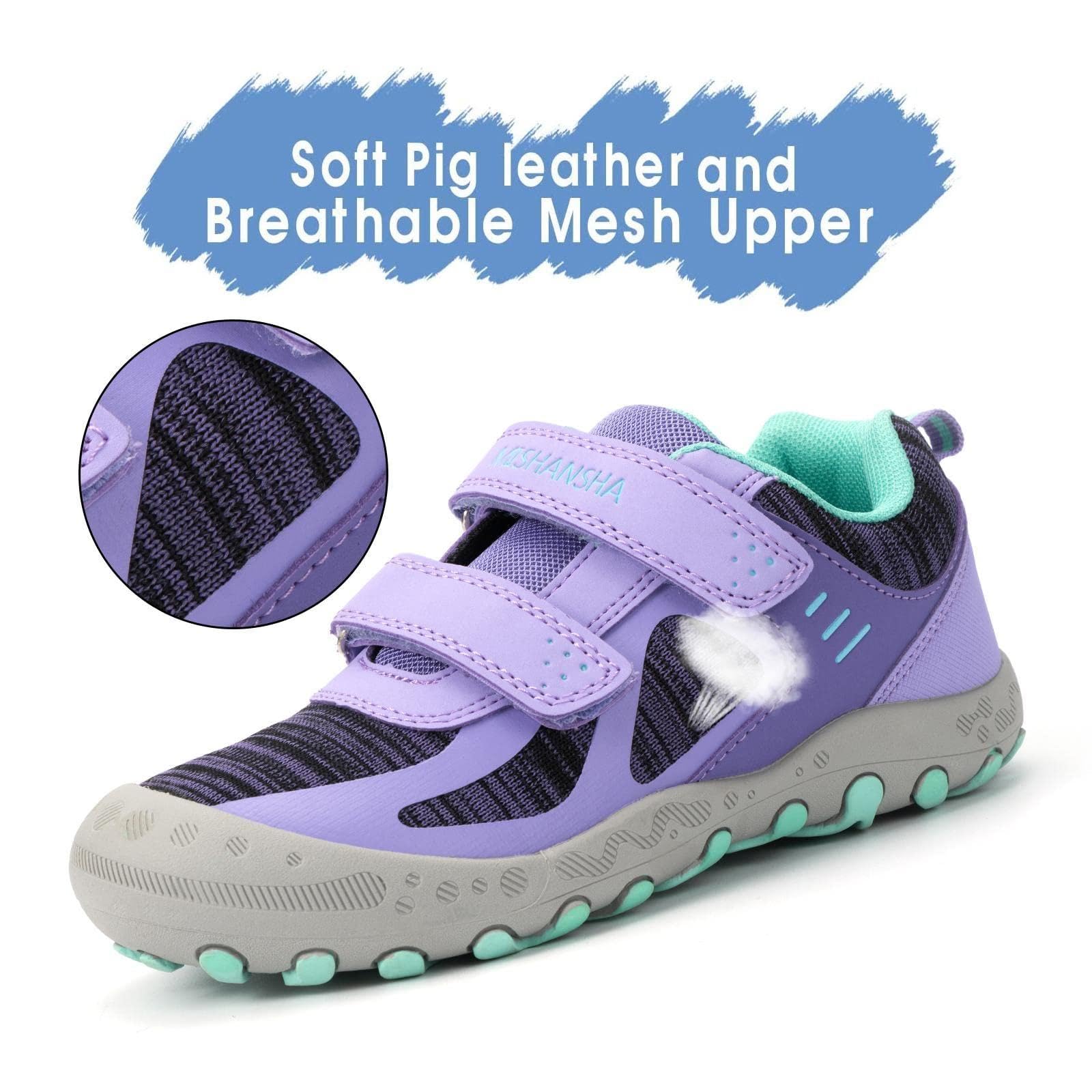Mishansha Trekkingschuhe Kinder, Wanderschuhe Jungen Atmungsaktiv rutschfest Turnschuhe Mädchen Outdoor Sportschuhe
