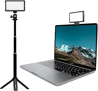 Lume Cube Broadcast Lighting Kit | Webcam Light for Computer & Laptop | Enhance Video Calls, Streaming & Vlogging | Includes Adjustable Tripod & Suction Mount | Adjust Brightness & Color Temperature