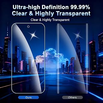 [2-Pack] Screen Protector for Samsung Galaxy S10 5G, HD Clear Tempered Glass Film, Full Coverage, Case Friendly, Anti-Scratch, Fingerprint Sensor Compatible