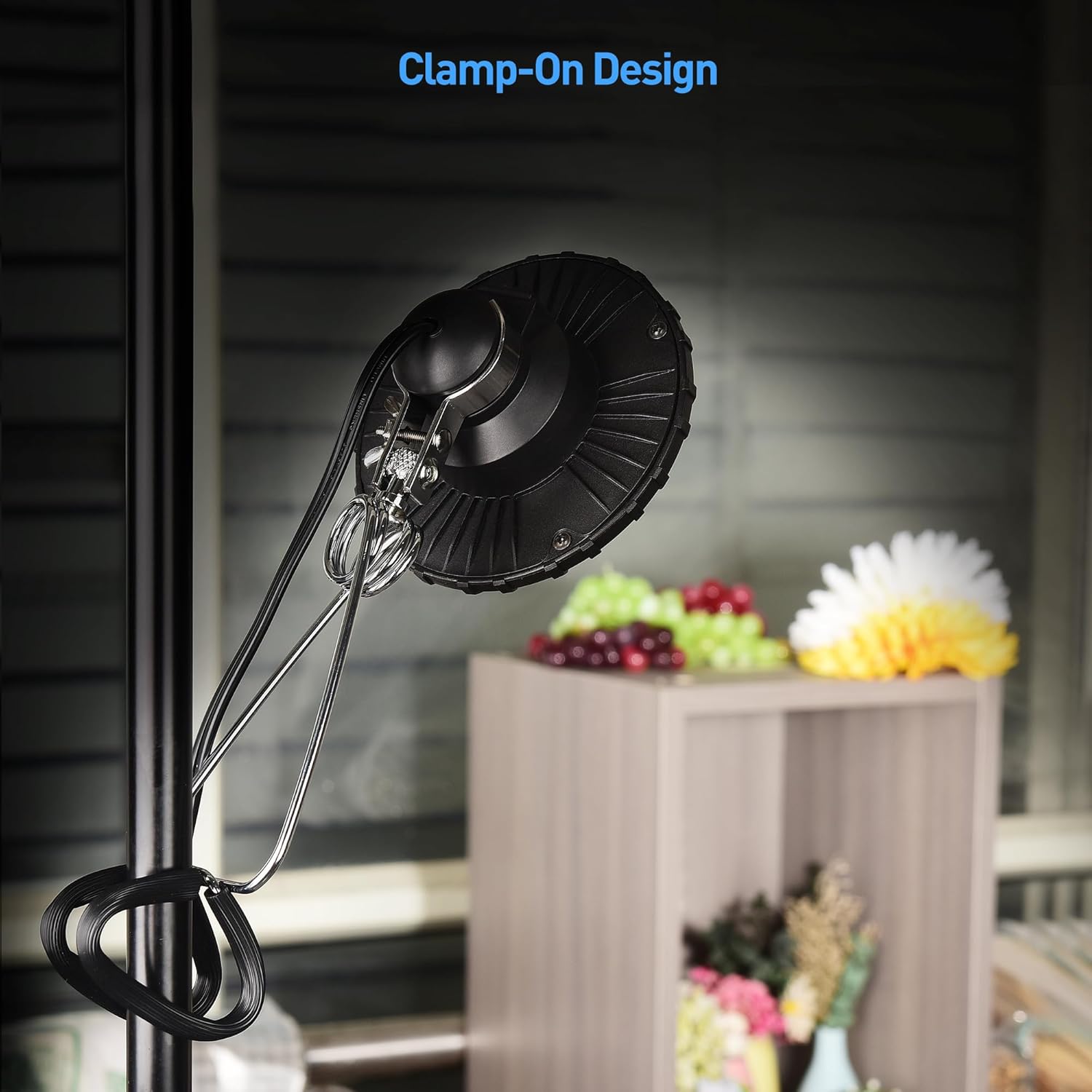 [ETL Listed] Cable Matters Portable LED Clamp Light for Workshop, Clamp On Light (LED Work Lamp) with 6 feet Cord, 800 Lumens, 9.5Watts, 5000K Daylight