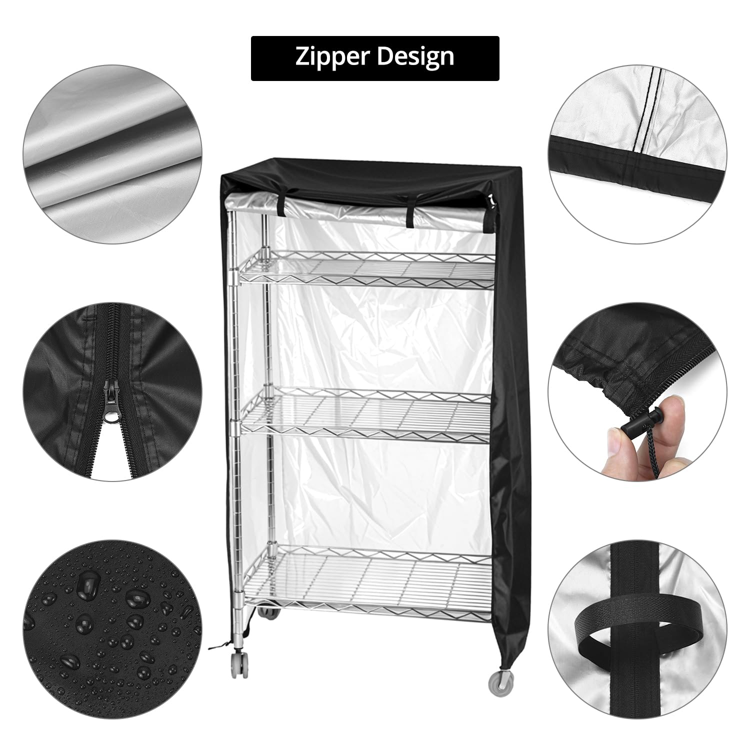 QWORK Shelf Covers - Waterproof & Durable -4