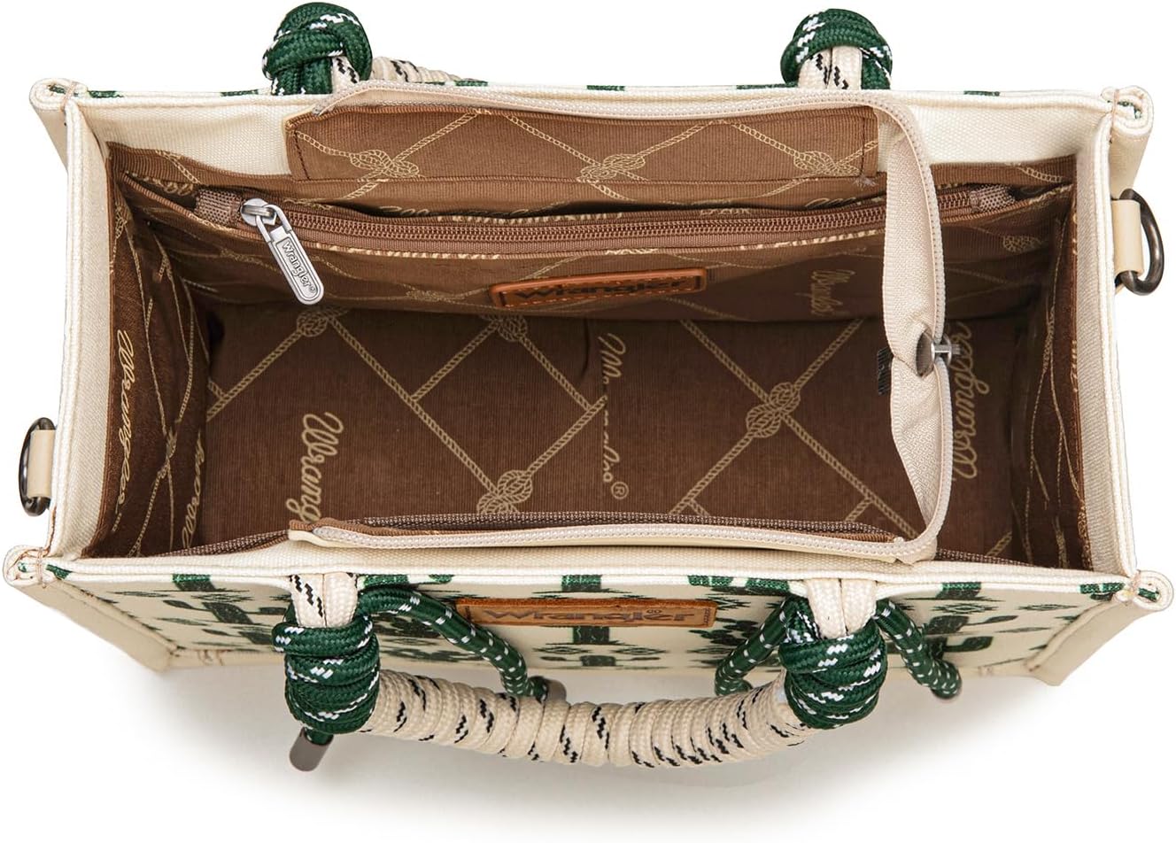 Montana West Wrangler Tote Bag Western Satchel Bags for Women with Braided Rope Handles - Image 4