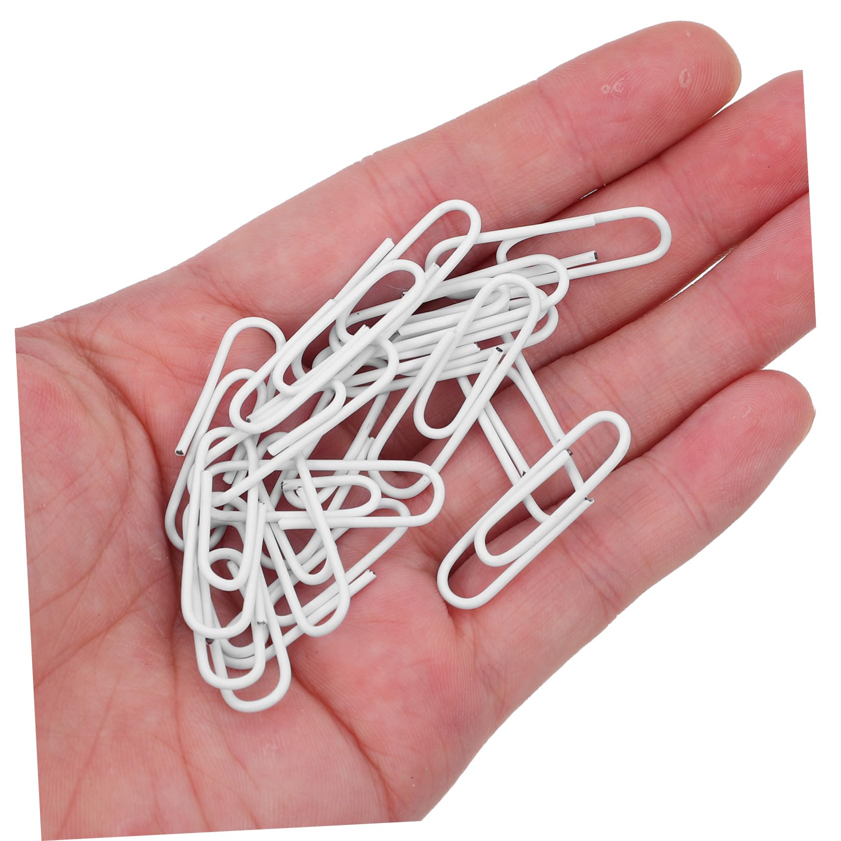 NUOBESTY 750 Stück büroklammern Papierklammern Papierclips White