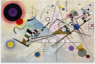 Wassily Kandinsky ArtWork - Composition VIII Print Poster Room Aesthetic Print Art Wall Painting Canvas Gifts Modern Bedroom Decor 12x18inch(30x45cm)