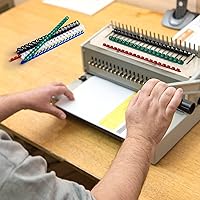 Vista 6 de Yunsailing Paquete de 150 Peines de Encuadernación de Plástico Anillos de Encuadernador de Plástico 19 Anillos Espinas de Encuadernación