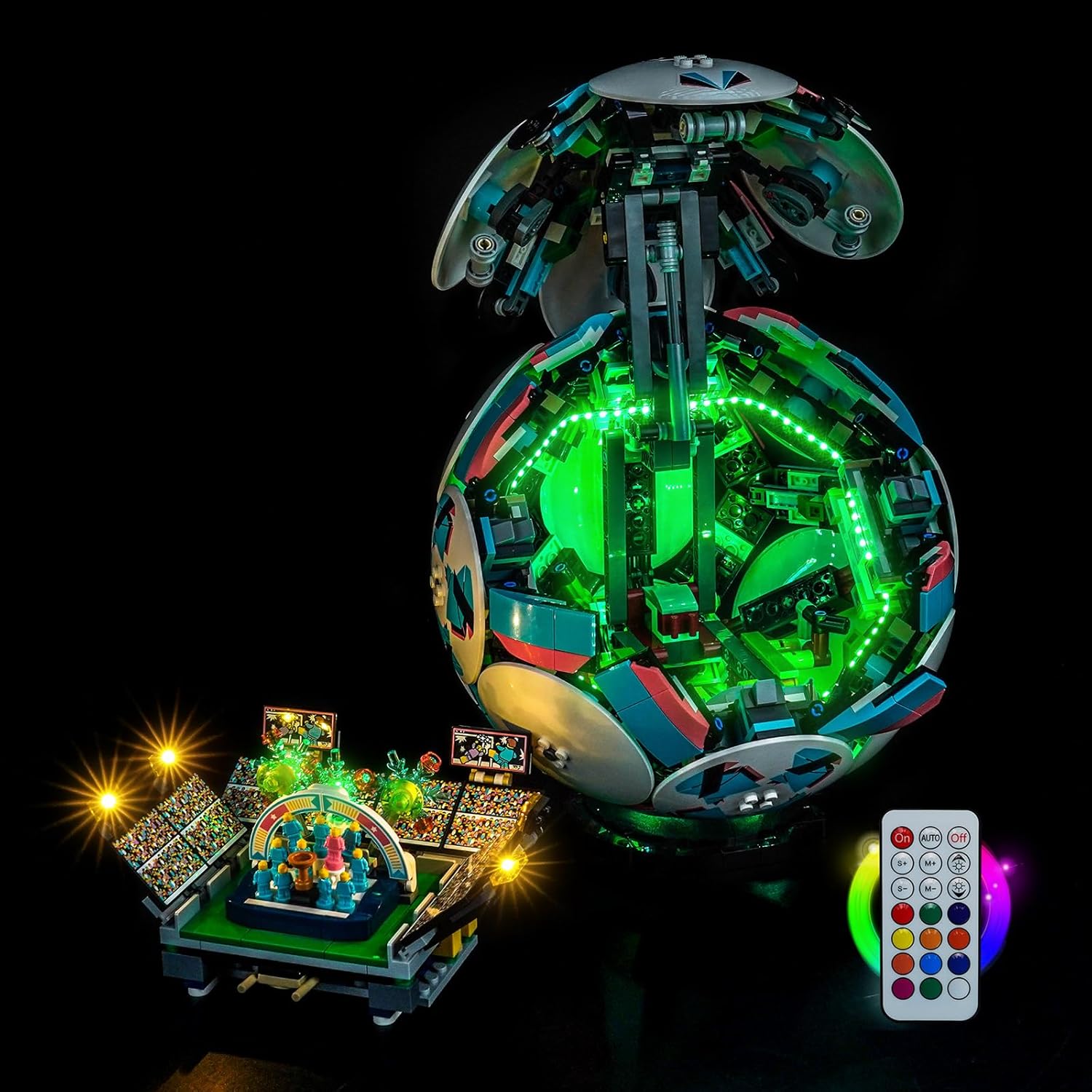 Upgraded Led Light Kit Compatible with LEGO Soccer Ball Set, Lights Decoration Compatible with LEGO 43019 (Model Not Included)