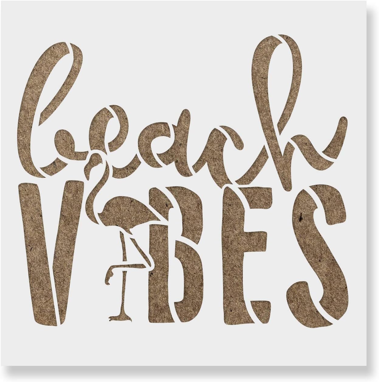Summer Beach Vibes Stencil - Sea Stencil, Create Relaxing Coastal Vibes in Decor and Art