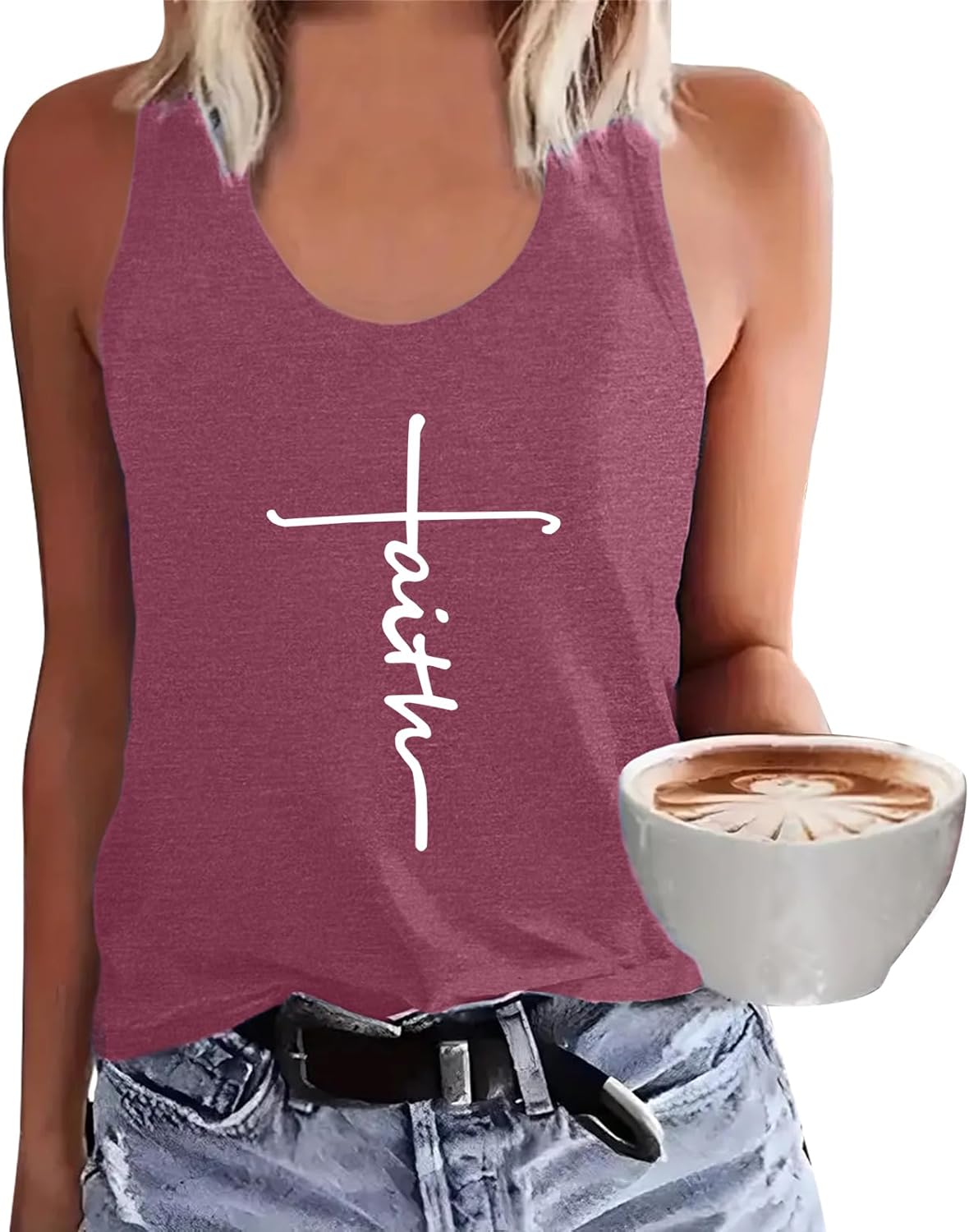 BLACKMYTH Women Summer Graphic Cami Tank Flowy Fit Tank Tops