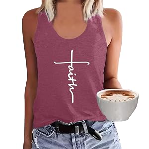 BLACKMYTH Women Summer Graphic Cami Tank Flowy Fit Tank Tops