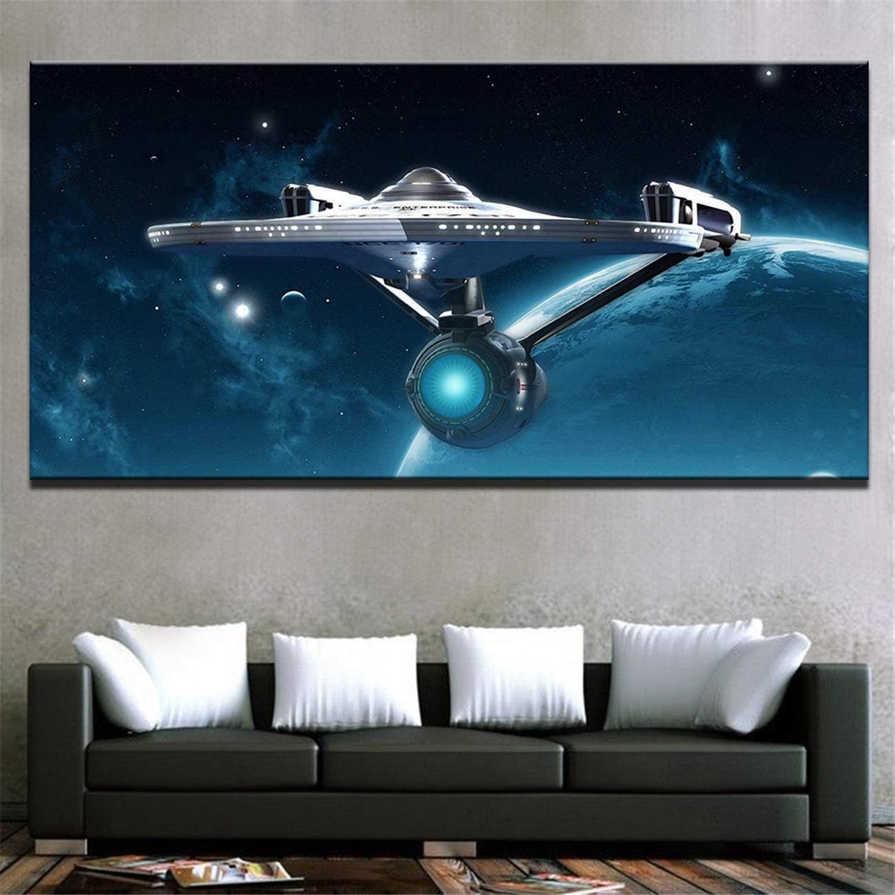 NATVVA Posters Wall Art Home Decor For Living Room HD Prints 1 Pieces Star Paintings Movie Enterprise Pictures No Frame