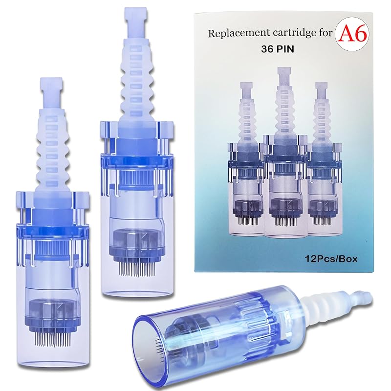 Cartuchos de 36 agulhas HSENBK para caneta Dr. Pen A6 — Pacote com 12 unidades
