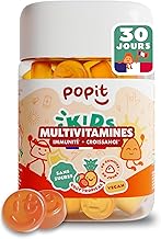 POP IT 60 Multivitamin Gummies for Children from 3 Years and Teens - 1 Month Cure - Sugar Free, Tropical Taste, Vegan - Children's Vitamins with Vitamin D Child, A, B, C, E - Vitamin Candy Gum