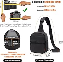 Amazon.com : Cwatcun Camera Sling Bag Compact Small Camera Case