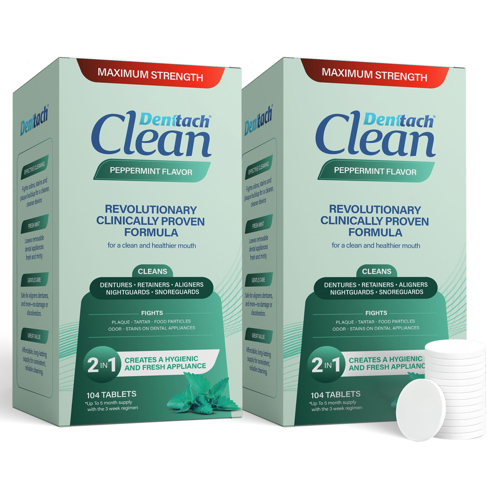 Snapklik.com : Denttach Clean Retainer Cleaner Tablets, Denture ...