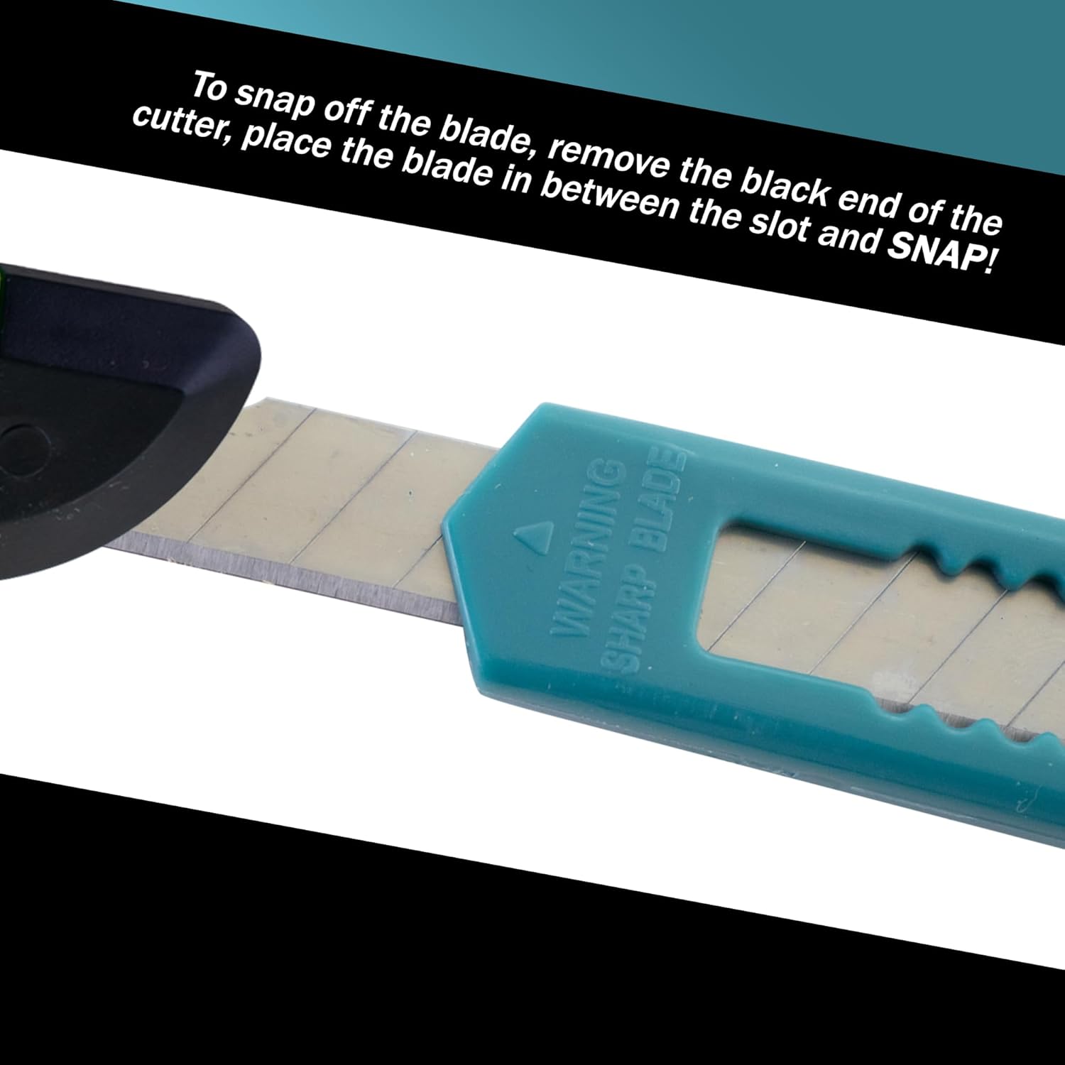 12 Turquoise Blue Small Retractable Utility Knife Wholesale 5 inch Manual Lock Box Cutter Snap Off Blade