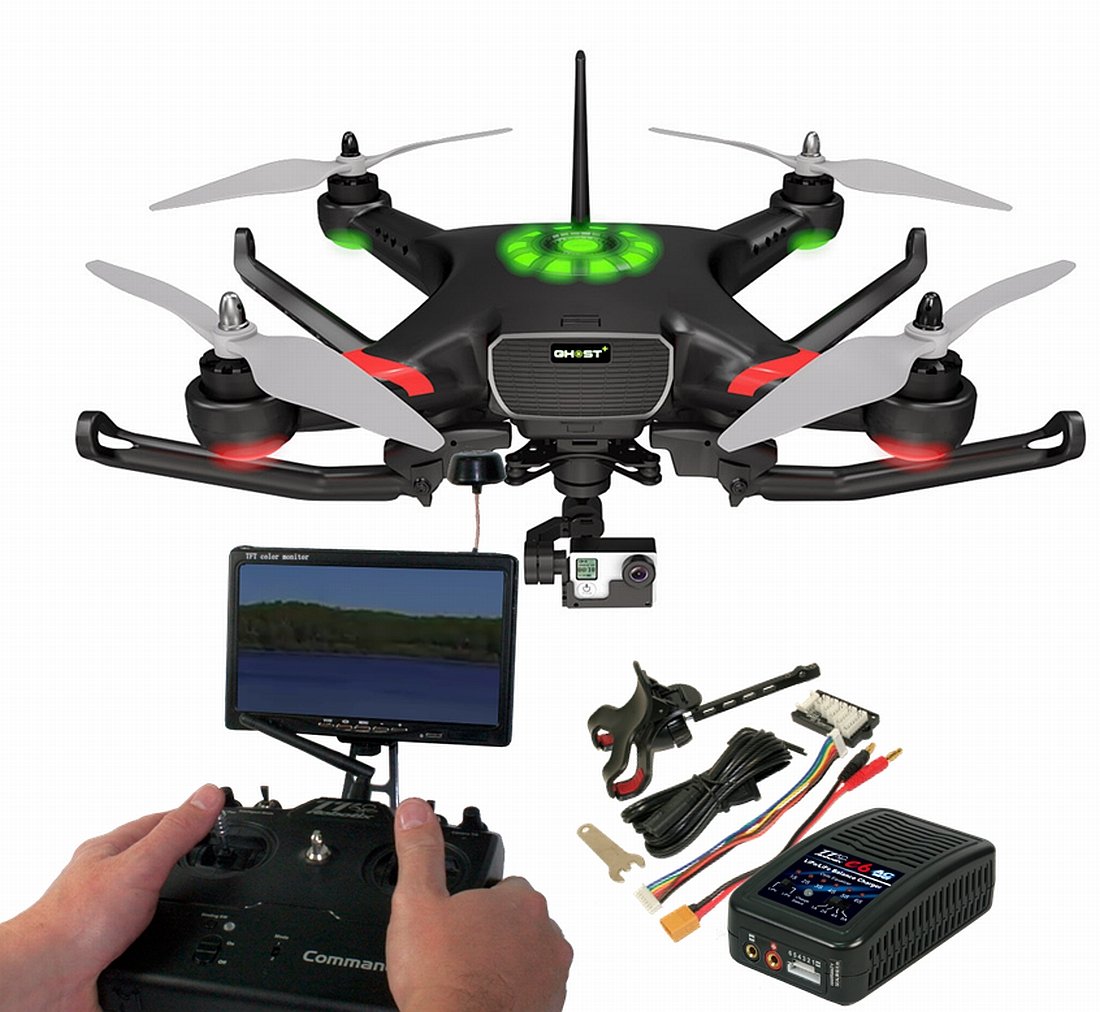 Thunder Tiger GHOST+ Quadrocopter RTF FPV ''FACTORY TEAM'' komplett montiert & Setup inkl. 3D-Gimbal READY für GoPro