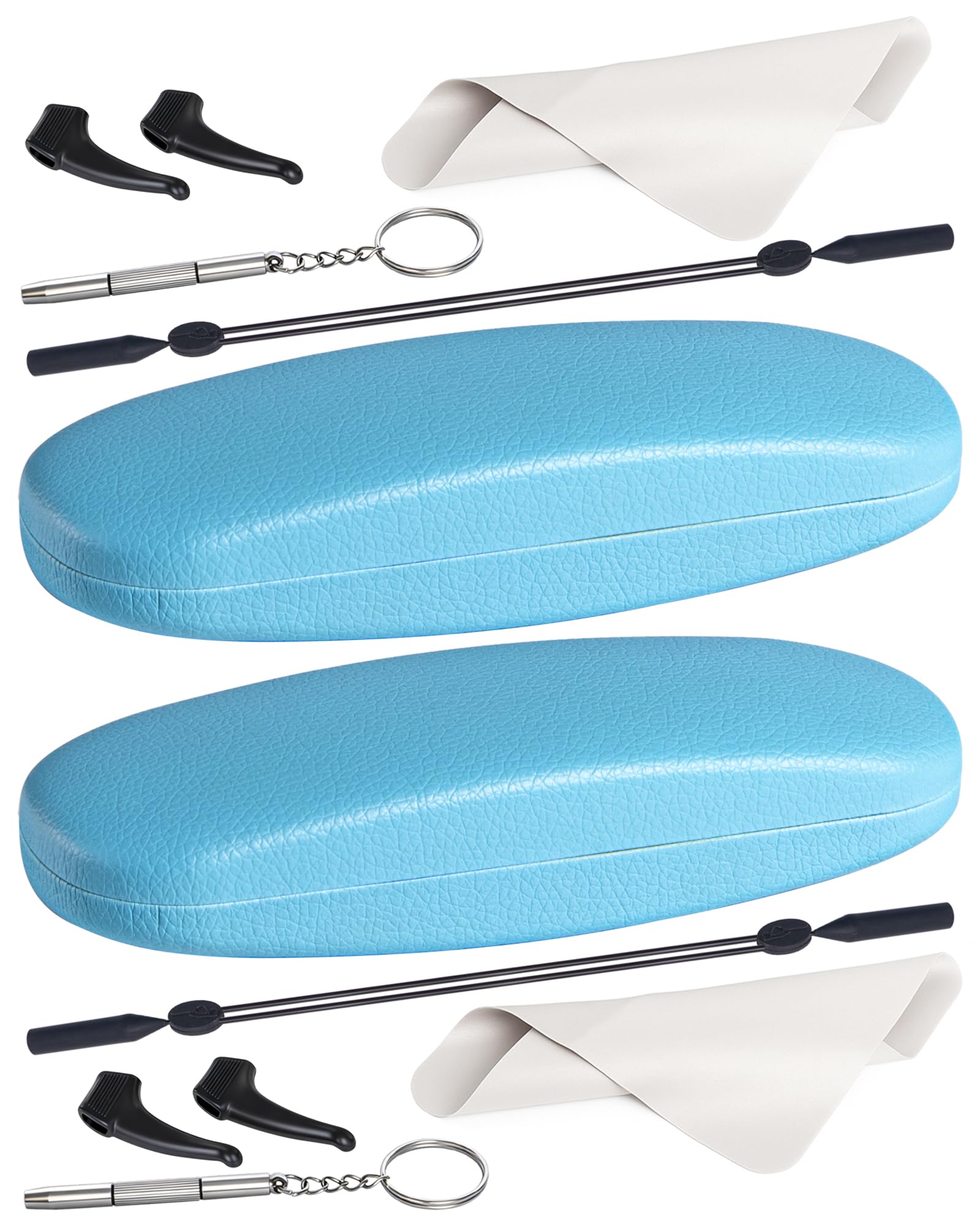 RayLove Unisex Hard Shell Eyeglasses Cases, Protective Case For Glasses