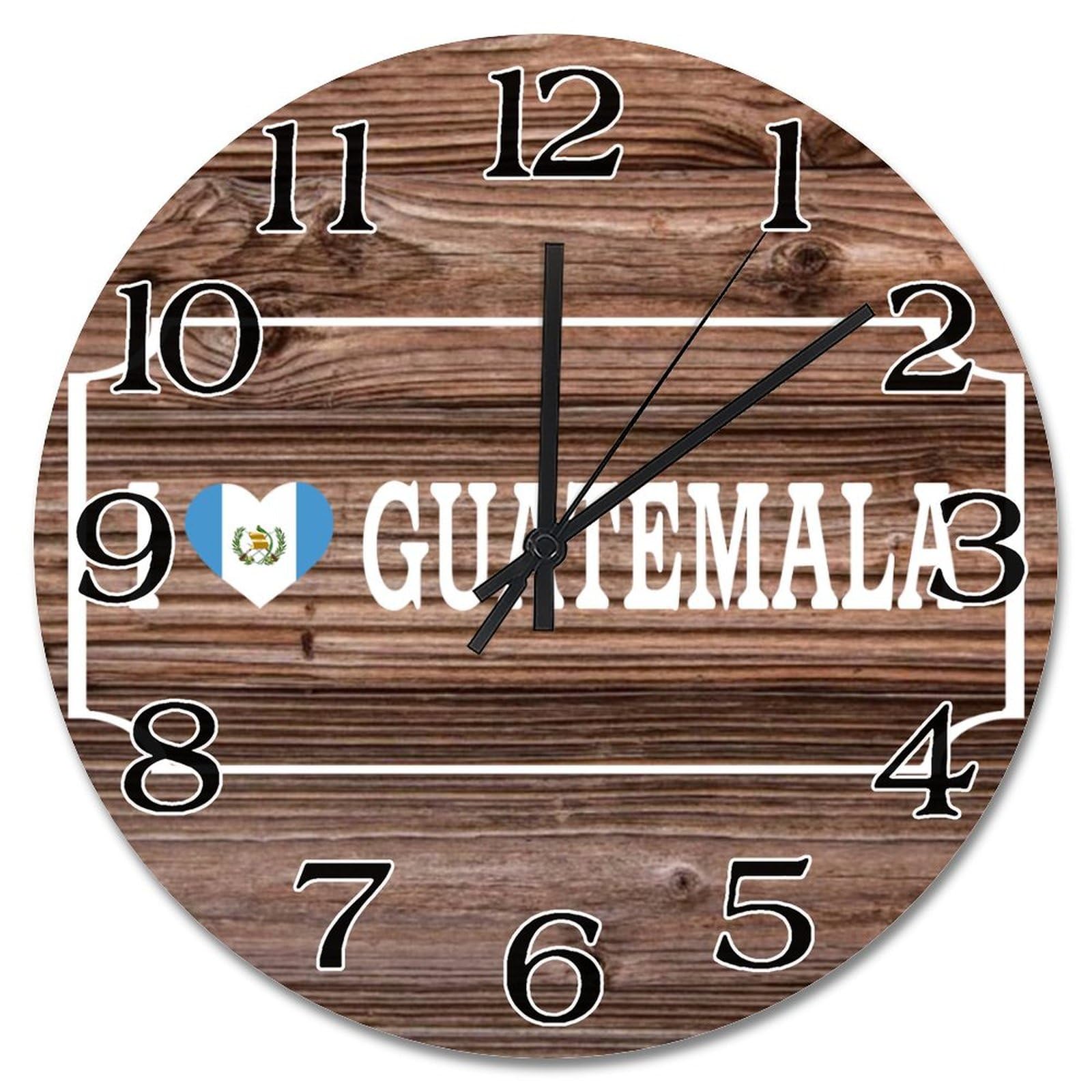 Horloge murale Guatemala anti-bruit pour supprimer le tic-tac dans votre bureau