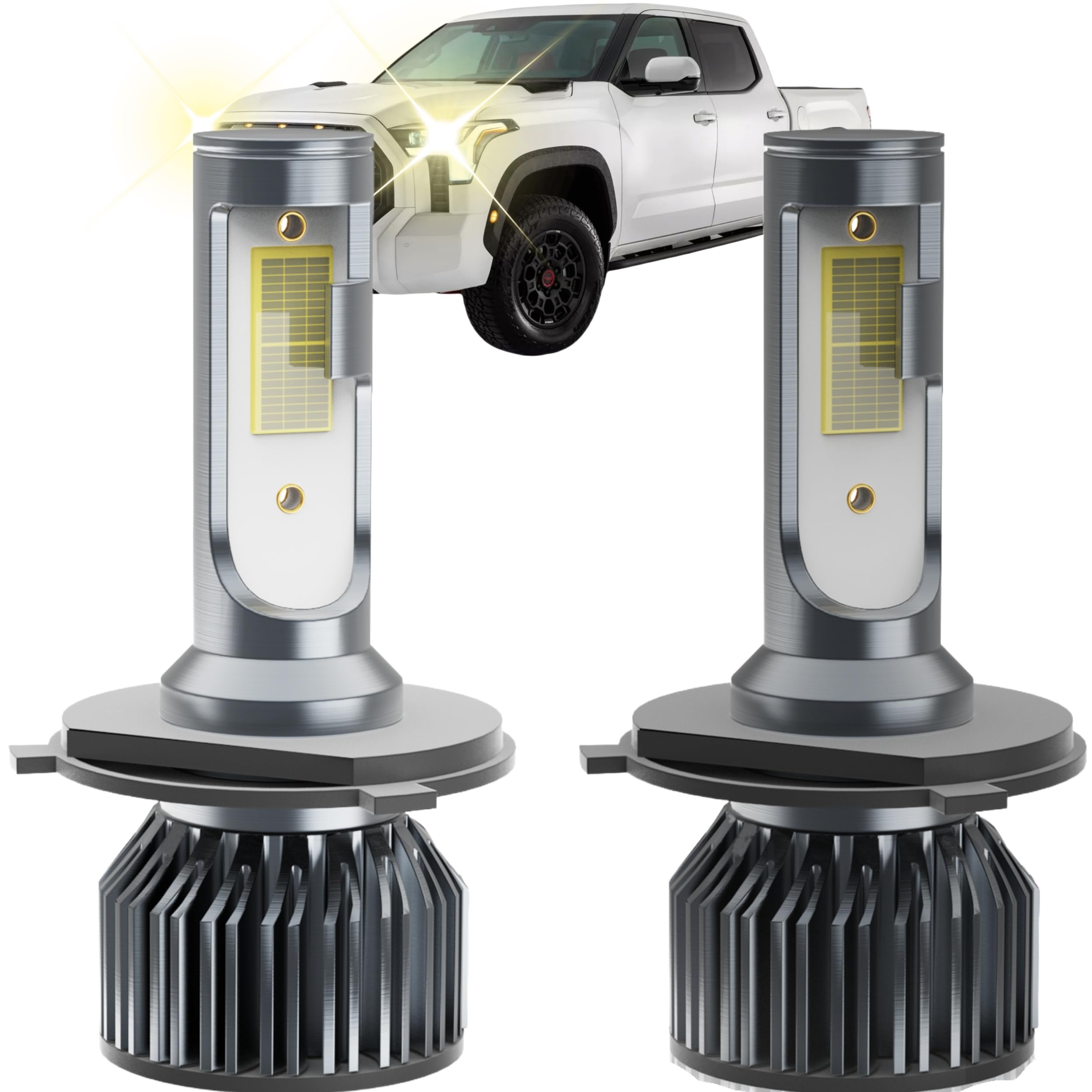 Tundra Dedicated Accessory,Fit for 2000-2006 2014 2015 2016 2017 2018 2019 2020 2021 Tundra,9003 Lo Bulbs Hi Bulbs,Plug and Play,No Errors,Pack of 2