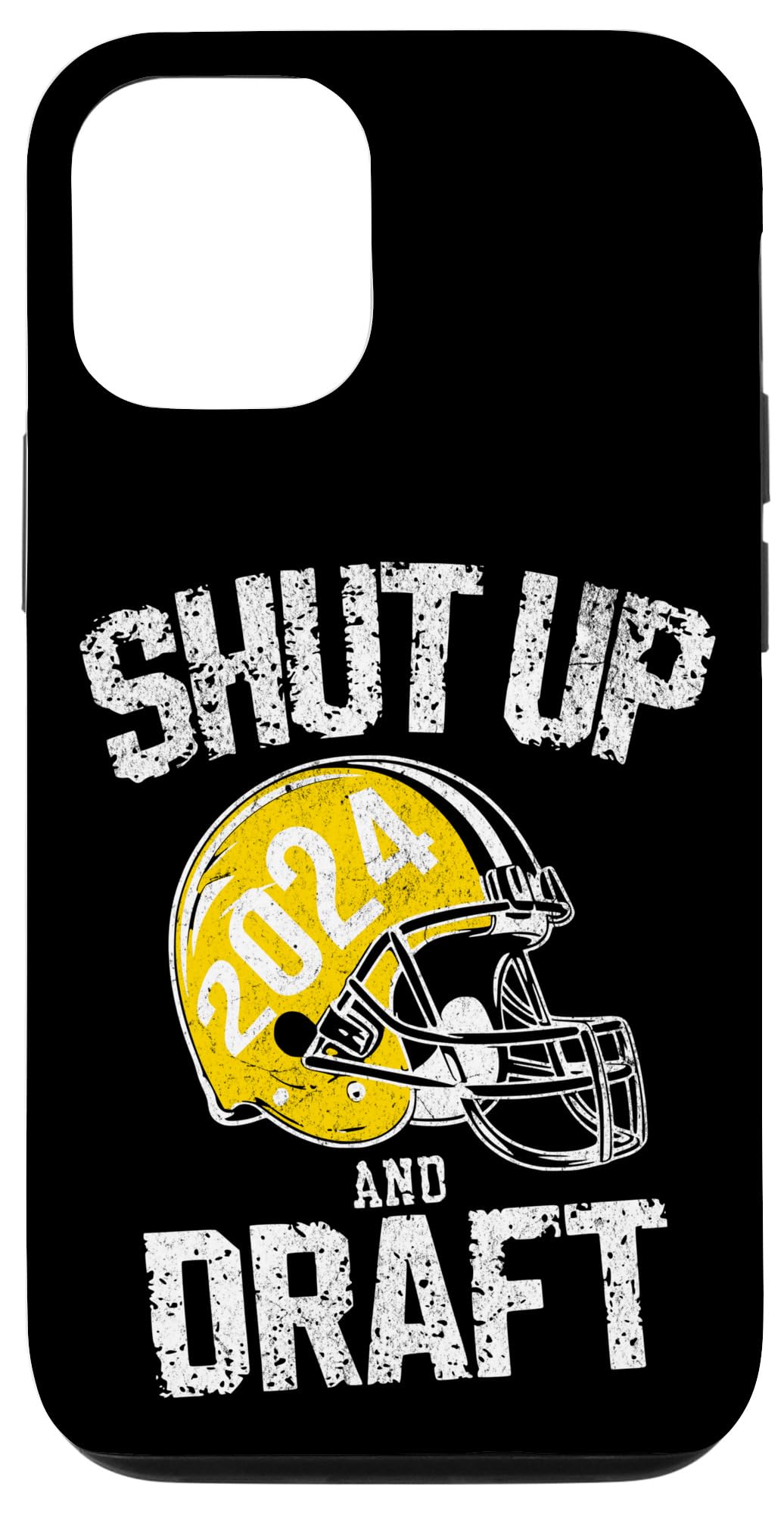 banana tip fantasy football helmet iPhone 12/12 Pro Yellow Shut Up and Draft 2024 Case : Cell Phones & Accessories brown cow gifts Size:24 inch Summit Creative 40L Tenzing