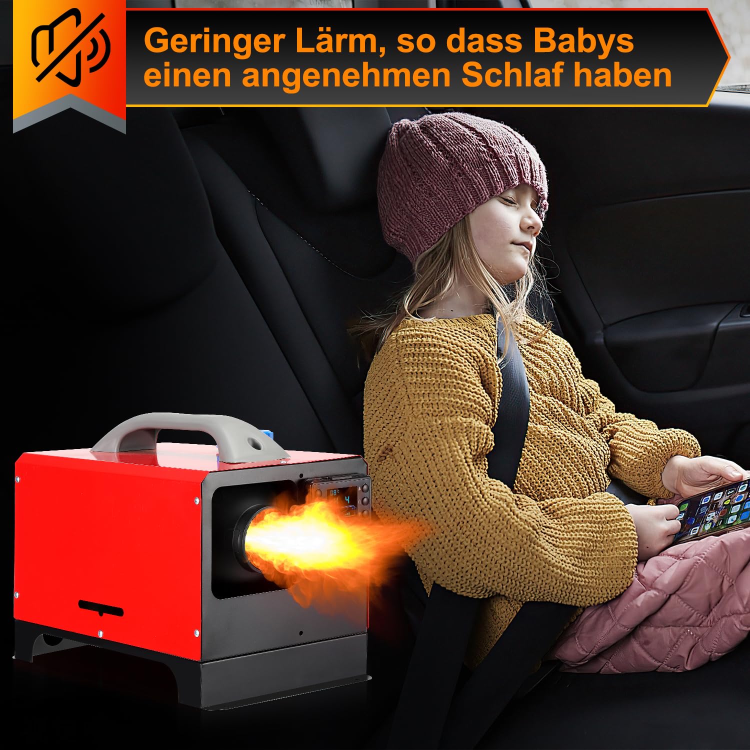 Randaco Standheizung Diesel, All in One 8KW 12V Diesel Lufterhitzer, Luft Dieselheizung mit LCD Monitor/Fernbedienung, Air Diesel Heizung für Auto, Boote, Wohnmobile, Lastwagen Kabine