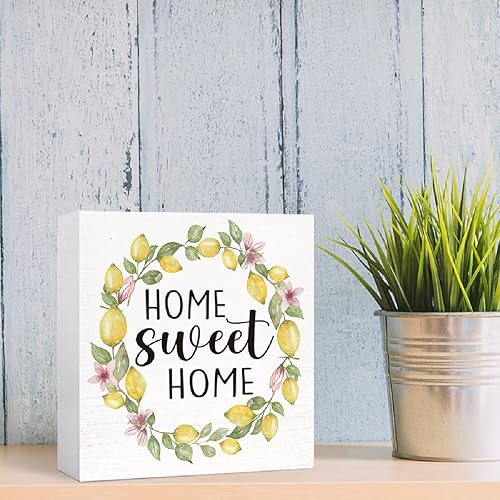 Miniatura 6 de Letrero de madera de madera para el hogar, decoración de escritorio para el hogar, oficina, cocina, escritorio, cubículo, mesa, estante de mesa,