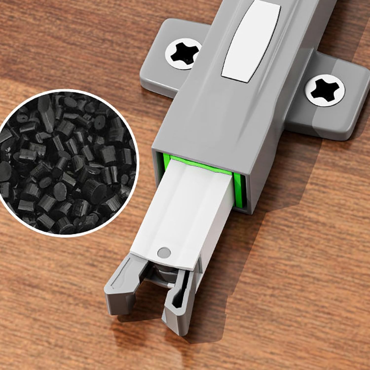 Push to Open Cabinet Latches Locking Device with Touch Rebounds for Drawer Wardrobe Door Catches Drawer Cabinet Catches Touch Latches