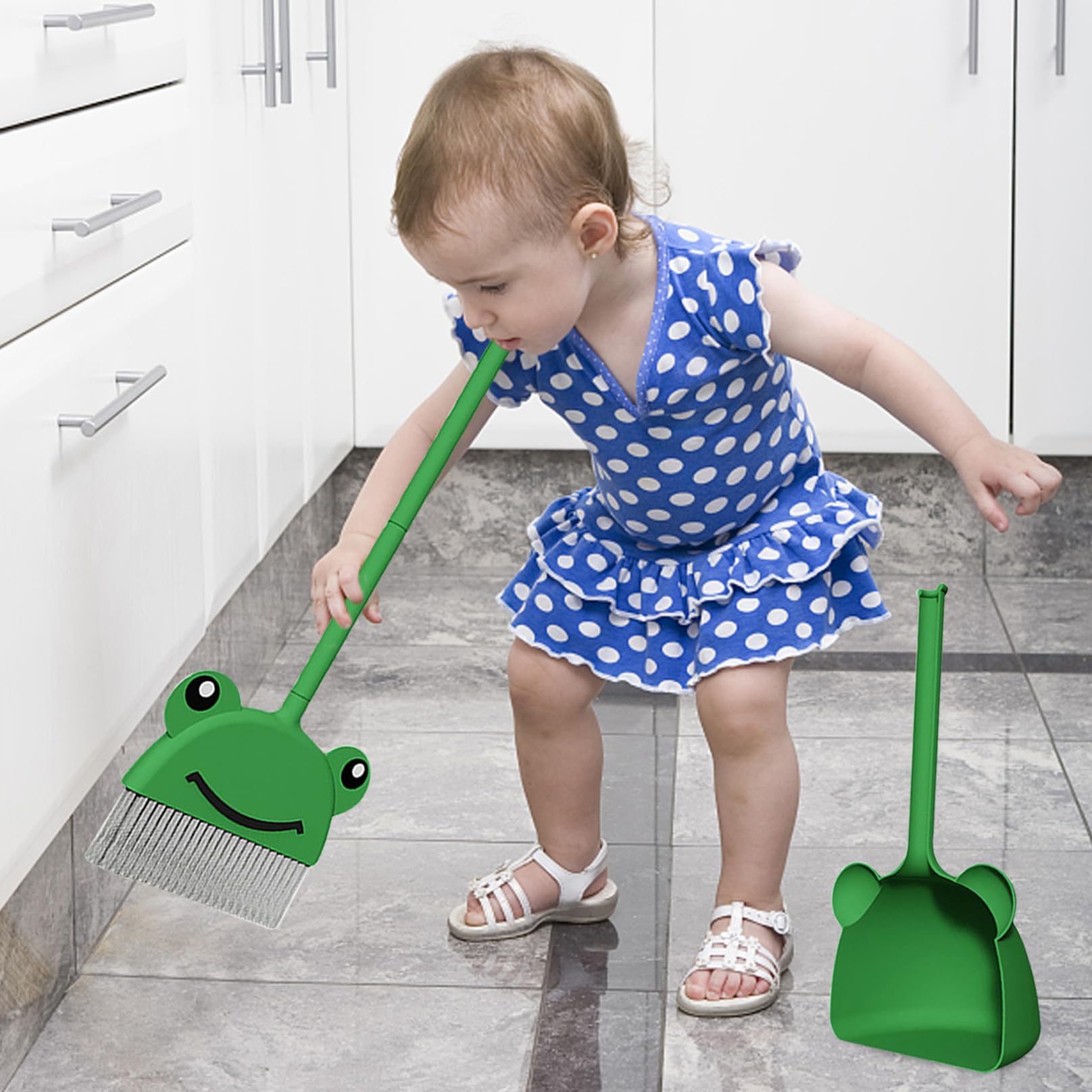 Green Toys Mini Broom And Dustpan Set, Pretend Play Toy