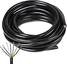 5 m 7 Pole Towing Cable, 7 Core Round 0.8mm², Electric Cable 7 Strands for Trailer Caravans Trucks Vehicles