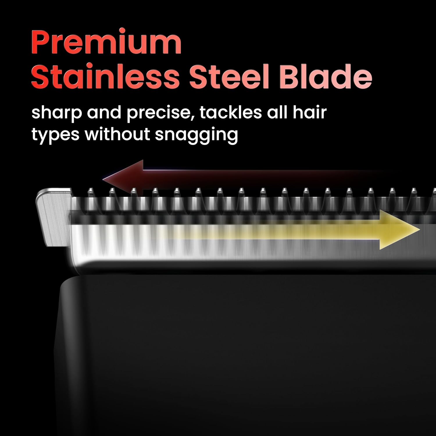 Men's Beard Trimmer with Precision Dial, 20 Adjustable Length Settings for Beard Mustache & Facial Grooming, Cordless Rechargeable, Professional Hair Clipper IPX7 Waterproof Wet/Dry Use, Red - Image 2