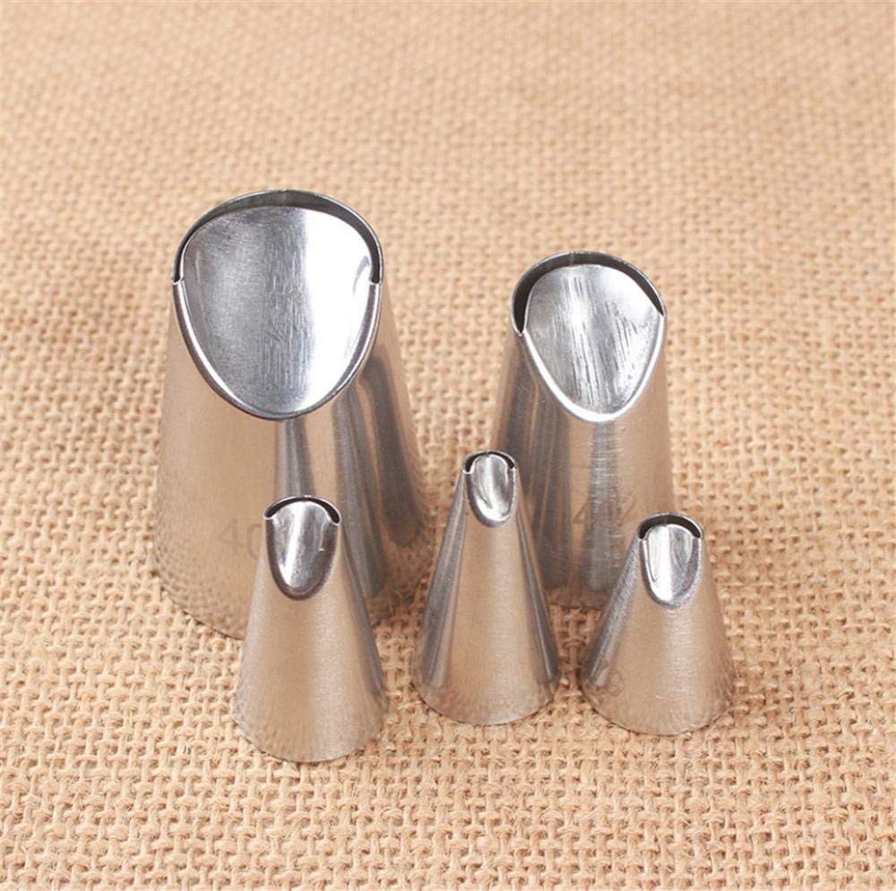 5 stuks professionele spuitmonden, roestvrij staal, rond
