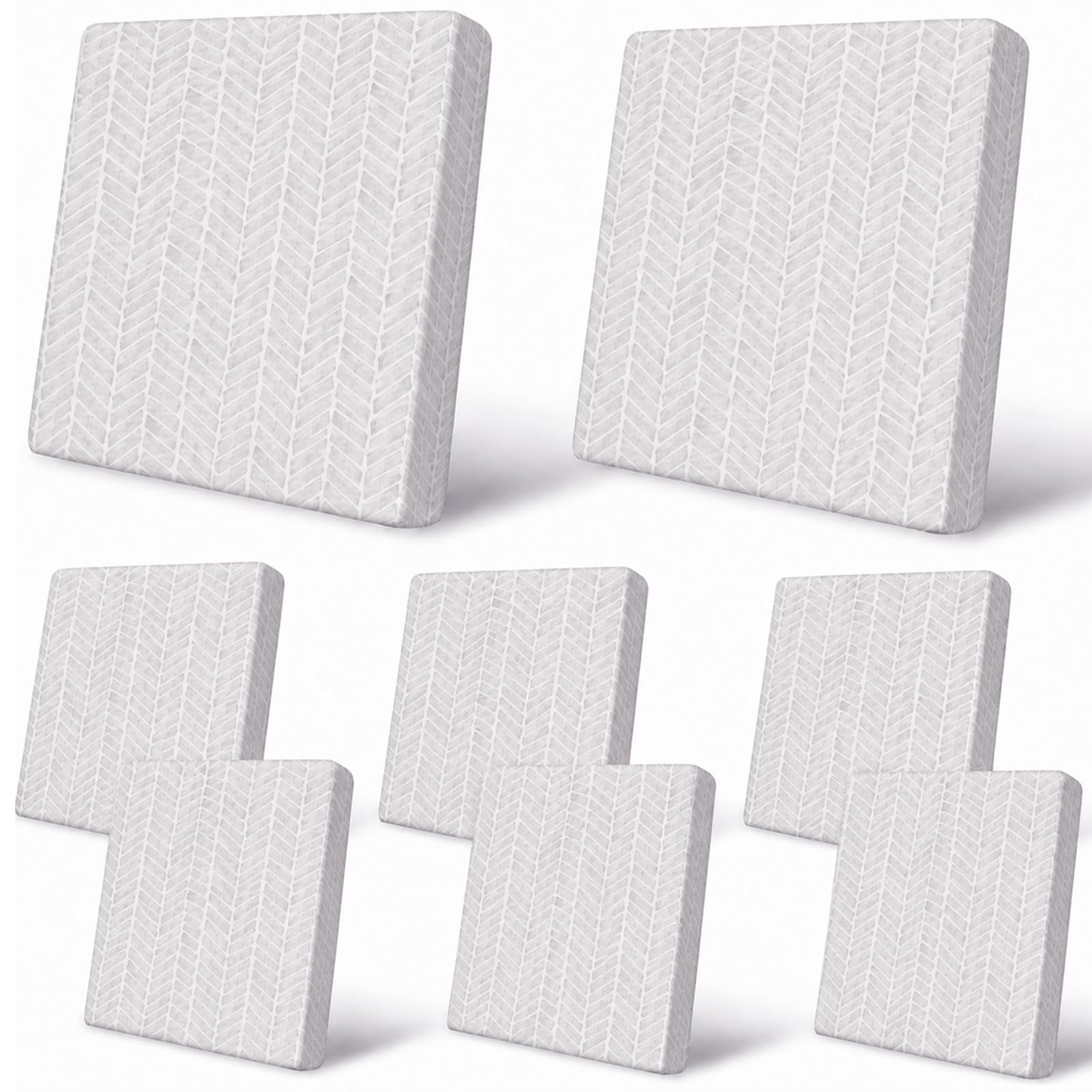 8Pcs Patio Cushion Covers Stretch Outdoor Furniture Protector Slipcovers