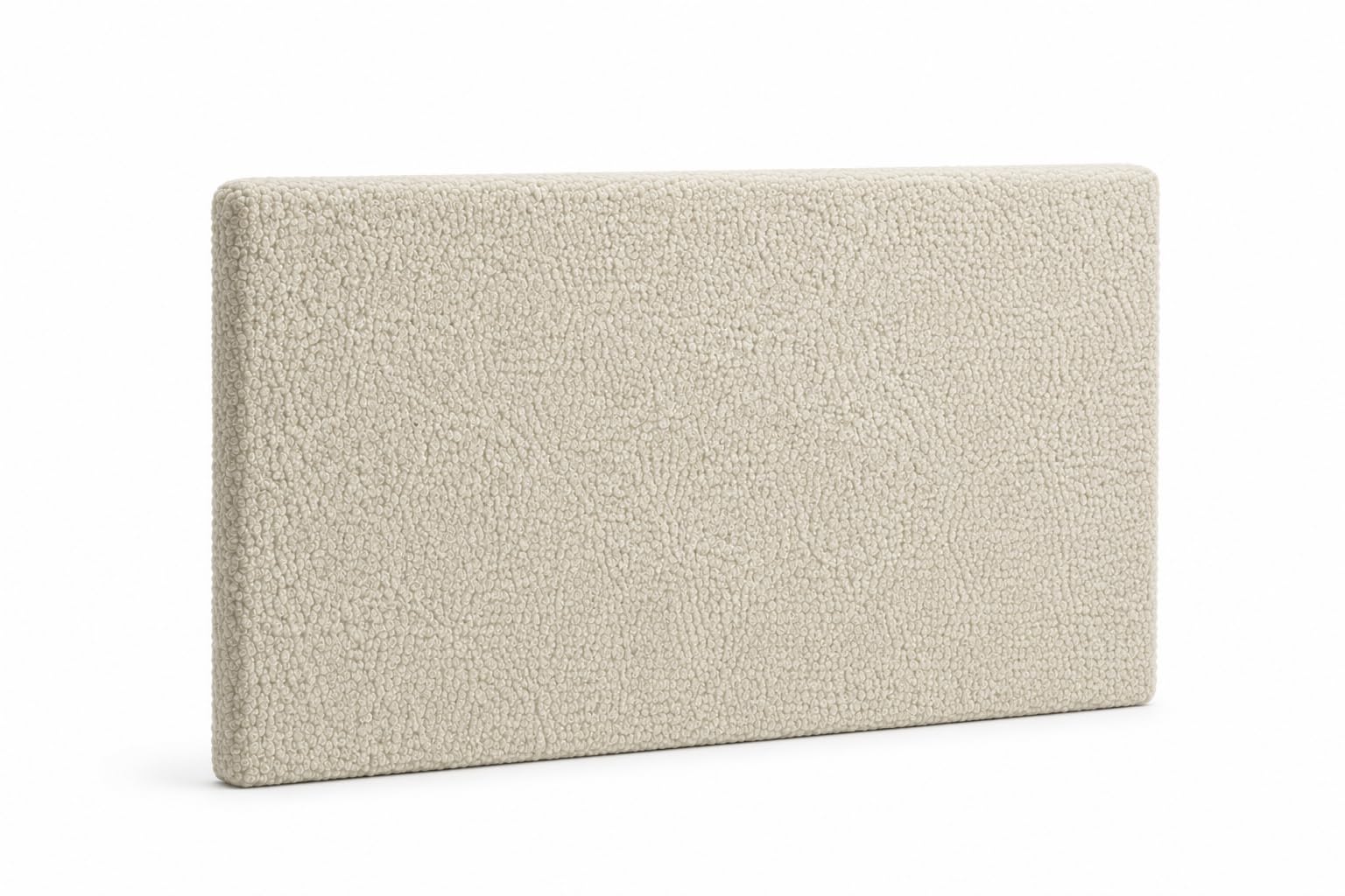 LIKMA Wandkissen Bouclé Stoff Polsterpaneel Creme 100x50 cm Schlafzimmer Wohnzimmer Lendekissen Bett Wandpolster Gepolstert Panel Bettkopfteil Stoff: Quelle 02