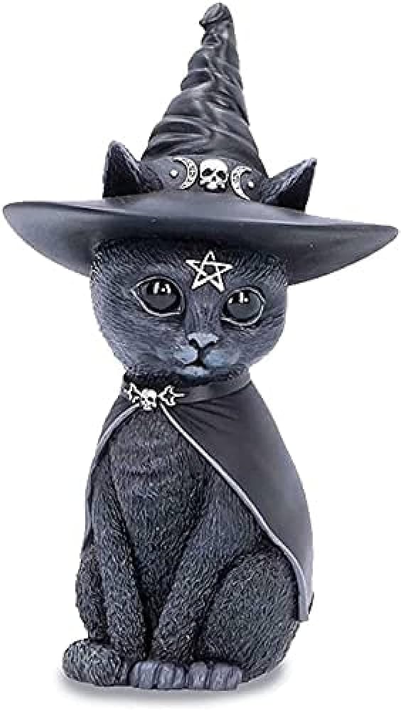 Amazon.co.jp: PUUCKA(よし) インテリア 魔法猫 置物 悪魔の猫