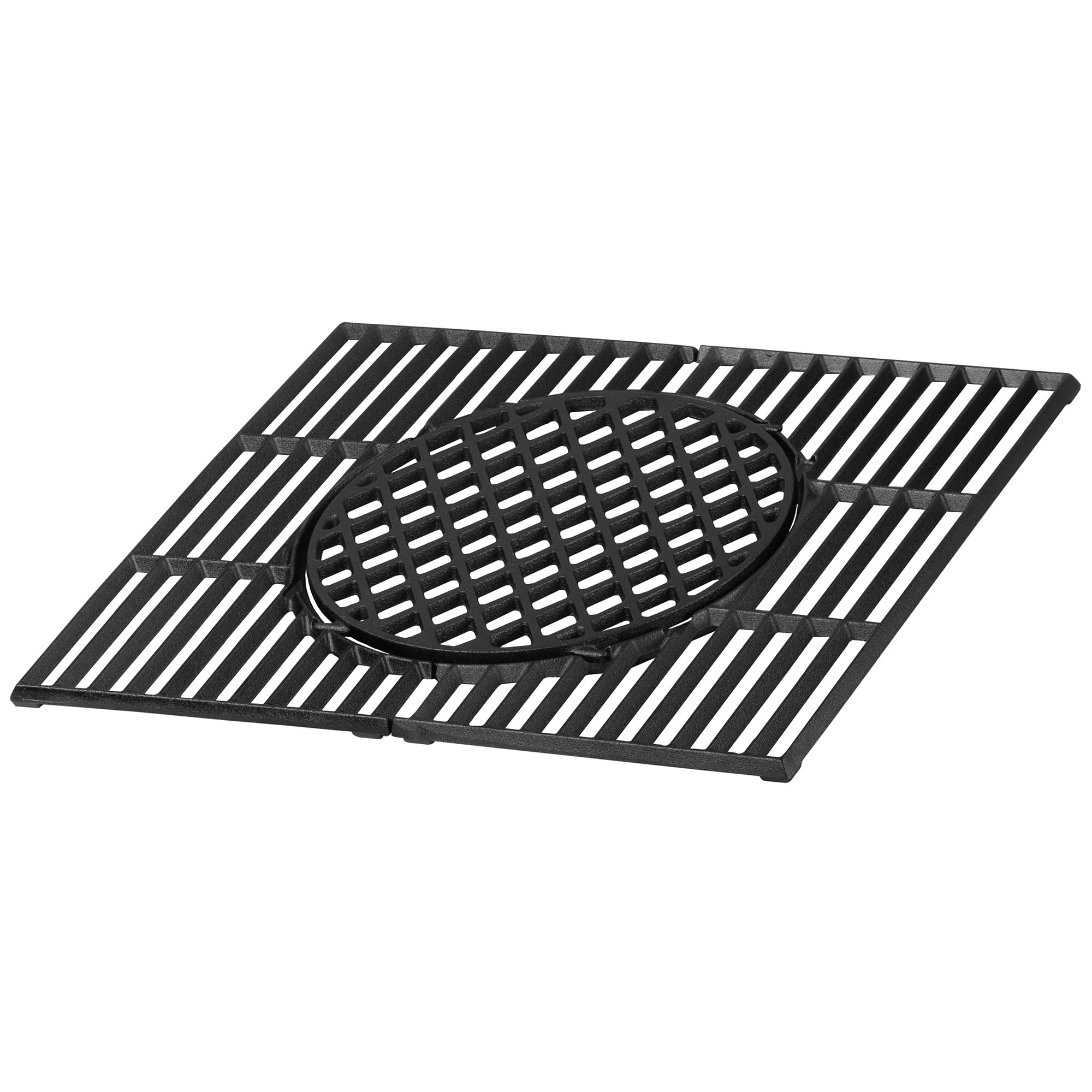 BBQ-Toro Żeliwny ruszt do grillowania, 52 x 44 cm, ruszt żeliwny, żeliwny ruszt na węgiel drzewny, ruszt żeliwny, akcesoria do grilla, ruszt kratowy, prostokątny, wkładka do grilla, żeliwny ruszt do