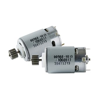 Pair of 12 Volt # 7R Motor Pinion 15T for Fisher Price for Power Wheels Kids Ride on Car, 12V Replacement Gearbox Motor