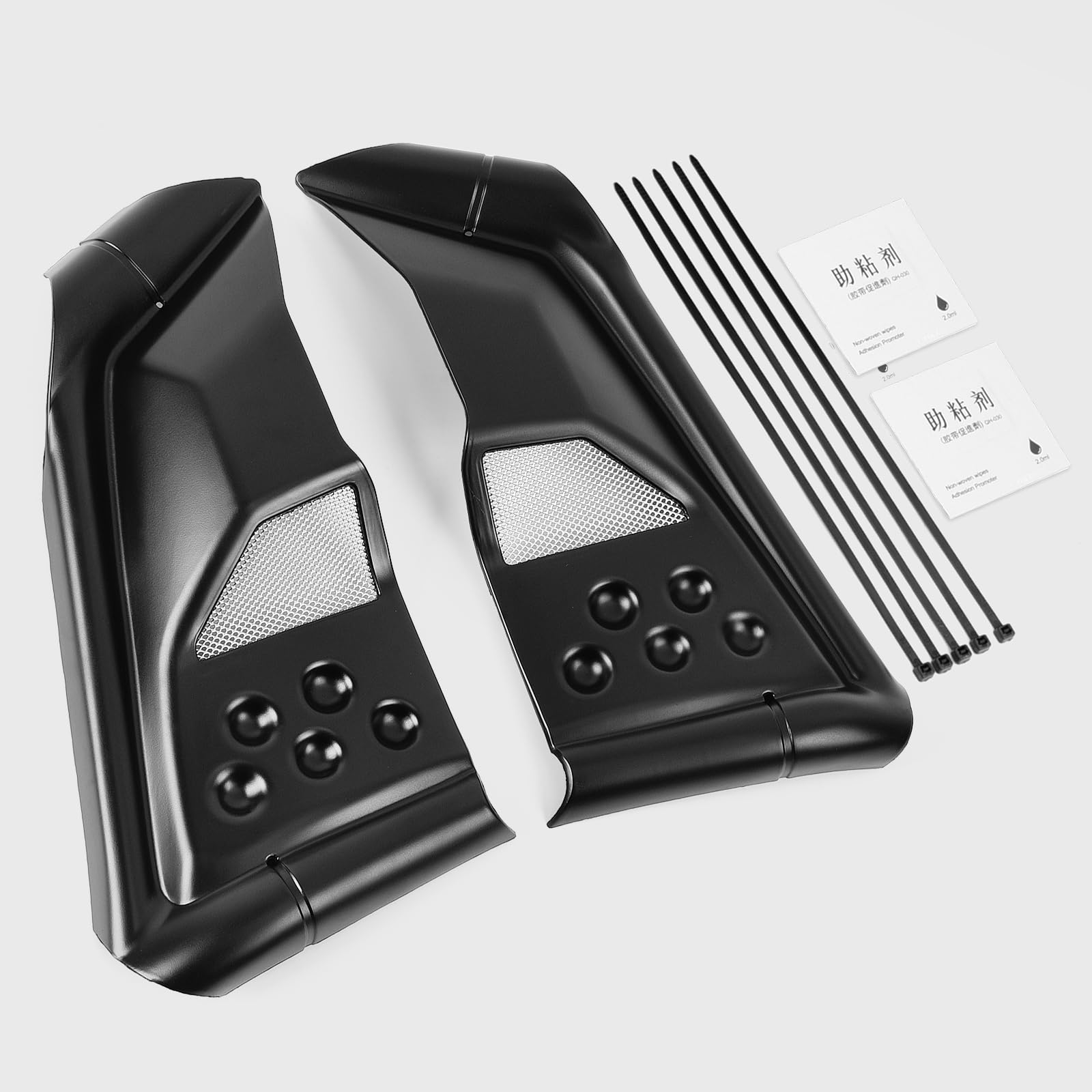 WOOGA Couvercle moteur cadre latéral protection carénage moto compatible avec HO&NDA REBEL CMX 250/300/500 2017-2024 REBEL 500 Protecteur panneau remplissage arrosserie (Noir mat)
